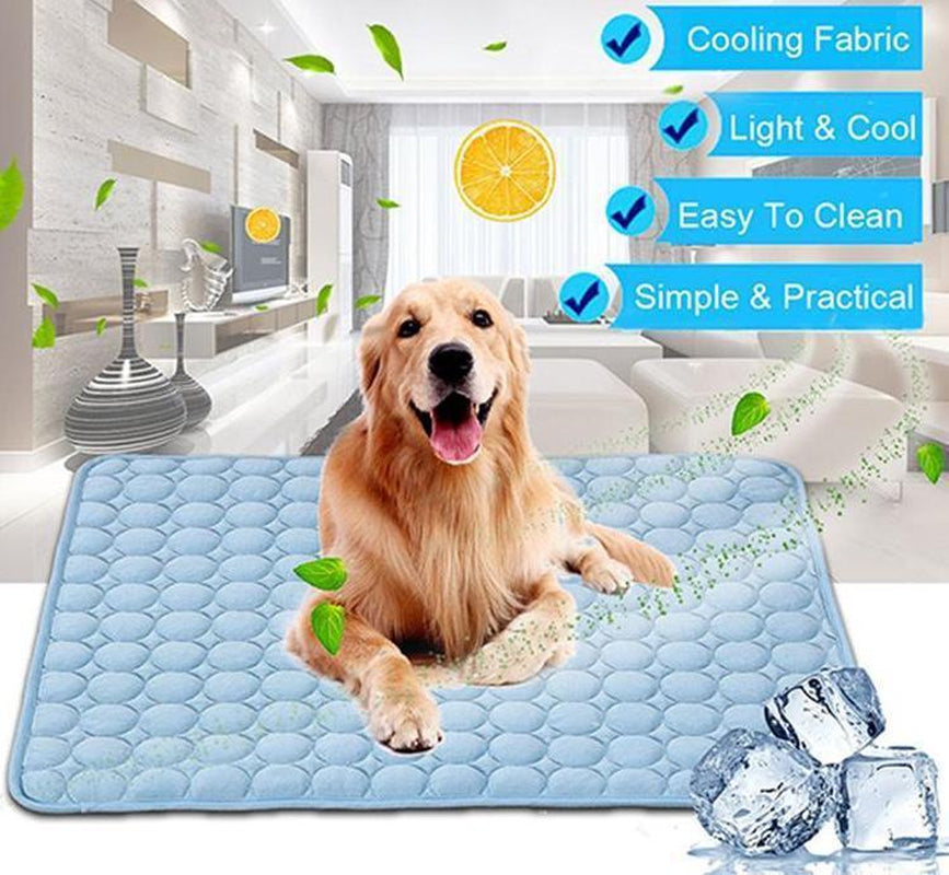 Ultimate Cooling Ice Silk Pet Bed for Dogs and Cats - The Perfect Summer Oasis for Your Furry Friends