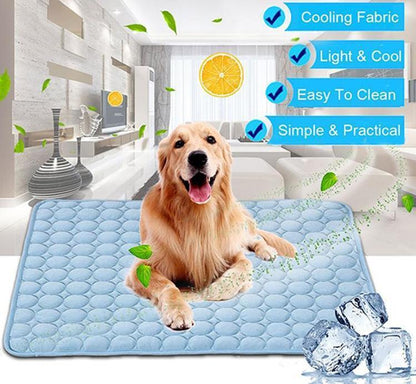 Ultimate Cooling Ice Silk Pet Bed for Dogs and Cats - The Perfect Summer Oasis for Your Furry Friends