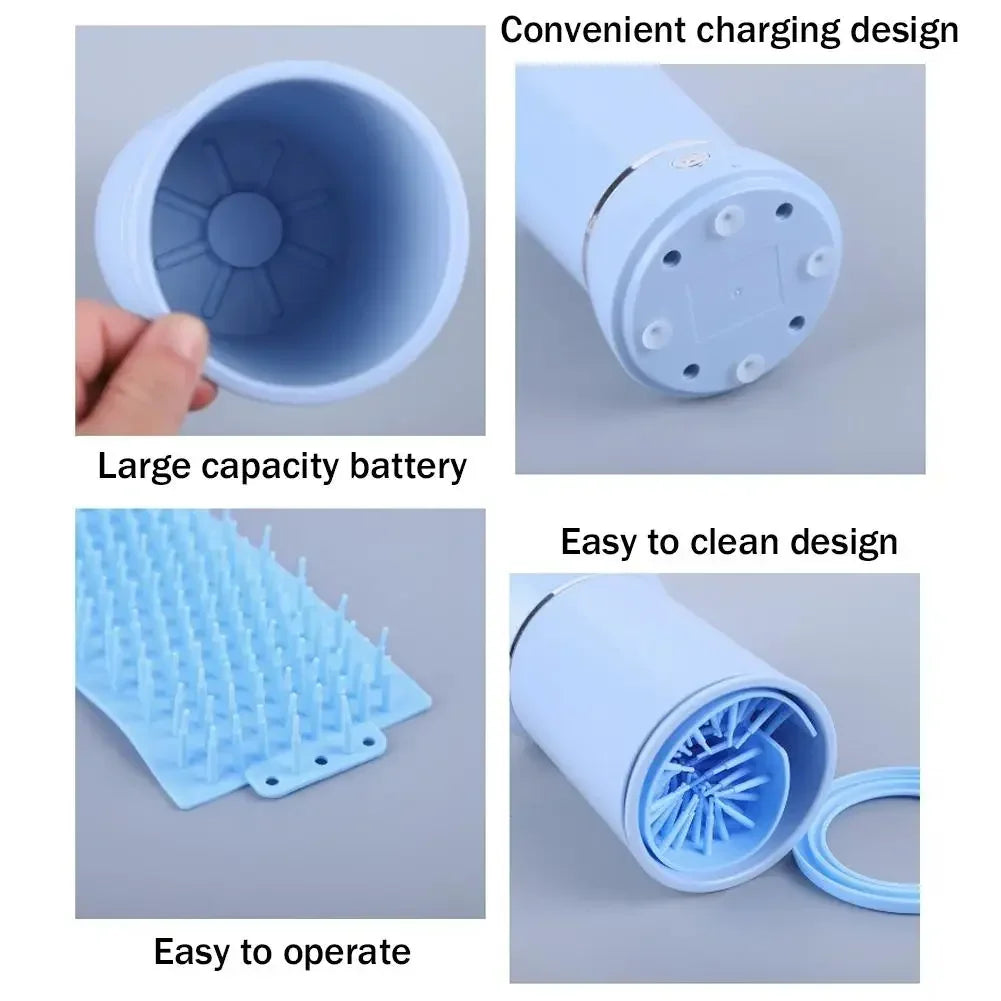 Revolutionary Electric Dog Paw Cleaner & Massager - USB Rechargeable Foot Washer for All Dog Sizes