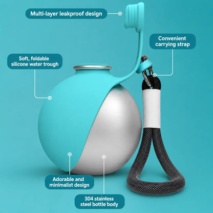 Premium Spill-Proof Dog Water Dispenser – High-Quality, Portable Bottle for All-Terrain Travel with Effortless Single-Handed Operation and Guaranteed Leak-Free Design