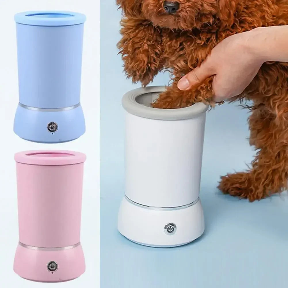 Revolutionary Electric Dog Paw Cleaner & Massager - USB Rechargeable Foot Washer for All Dog Sizes