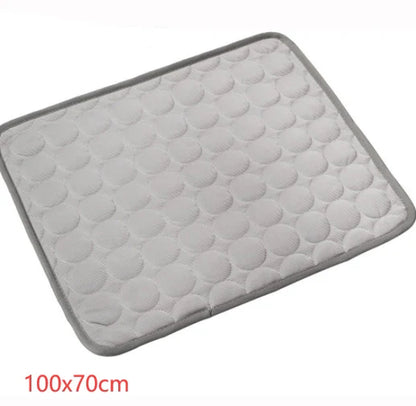 Ultimate Cooling Ice Silk Pet Bed for Dogs and Cats - The Perfect Summer Oasis for Your Furry Friends