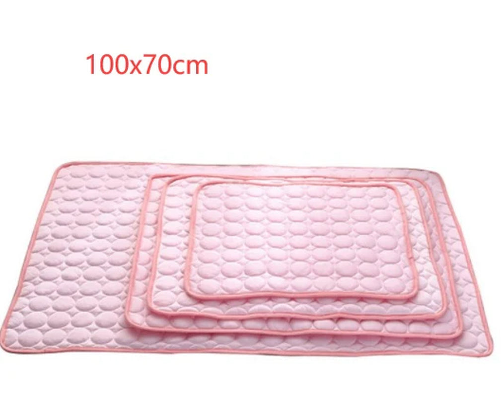 Ultimate Cooling Ice Silk Pet Bed for Dogs and Cats - The Perfect Summer Oasis for Your Furry Friends