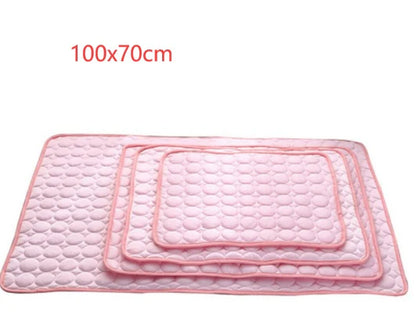 Ultimate Cooling Ice Silk Pet Bed for Dogs and Cats - The Perfect Summer Oasis for Your Furry Friends