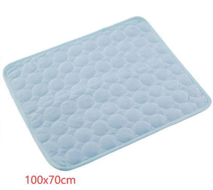 Ultimate Cooling Ice Silk Pet Bed for Dogs and Cats - The Perfect Summer Oasis for Your Furry Friends