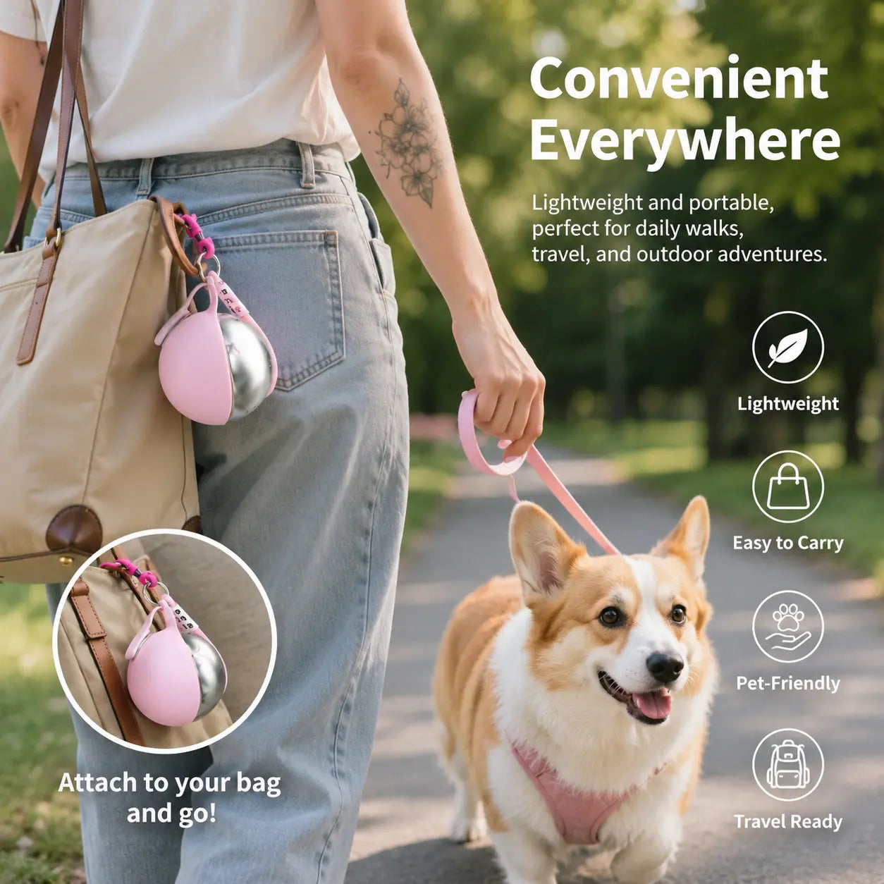 Premium Spill-Proof Dog Water Dispenser – High-Quality, Portable Bottle for All-Terrain Travel with Effortless Single-Handed Operation and Guaranteed Leak-Free Design