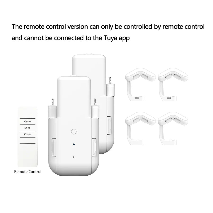 Transform Your Living Space with the Smart Home Automated Curtain Opener - Remote Control & 3-in-1 Track Motor System
