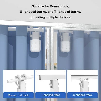 Transform Your Living Space with the Smart Home Automated Curtain Opener - Remote Control & 3-in-1 Track Motor System