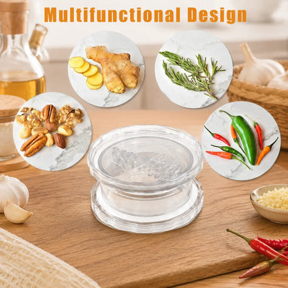 Manual Garlic Mincer - Durable and Convenient Kitchen Tool for Garlic, Onion, and Ginger Preparation